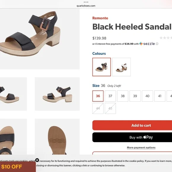 Like New- Remonte Leather Block Heel/ Platform Sandals - Picture 12 of 12